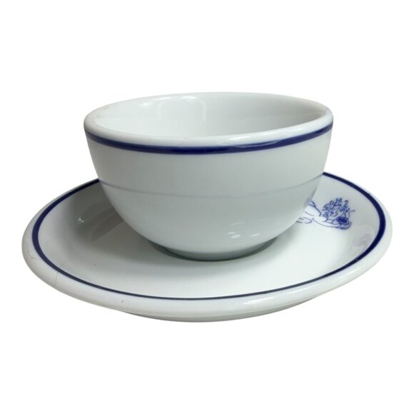 VNTG 1994 Starbucks Rosanna Imports Ceramic Espresso Cup & Saucer Cherub Design - Picture 13 of 15